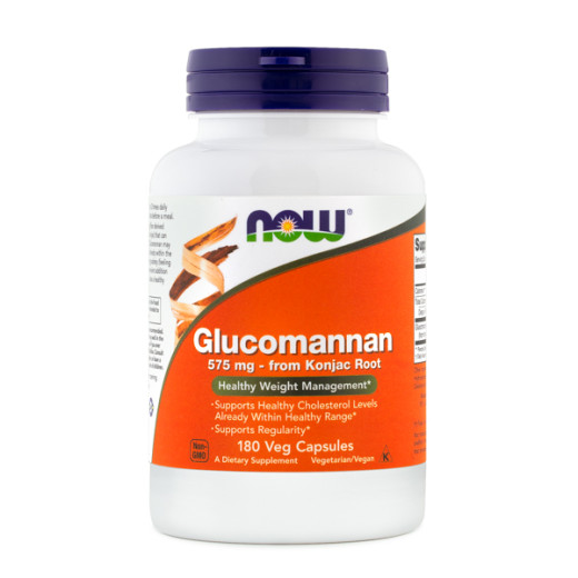 NOW, glukomanan, 575 mg, 180 kapsul