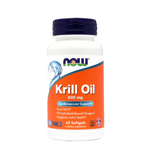 NOW, Neptunovo krilovo olje, 500 mg, 60 kapsul