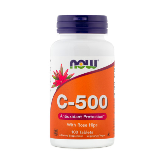 NOW, vitamin C, 500 mg, 100 tablet