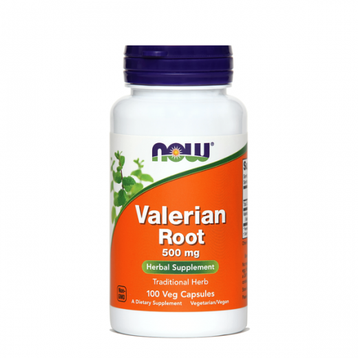 NOW, baldrijan, 500 mg, 100  kapsul