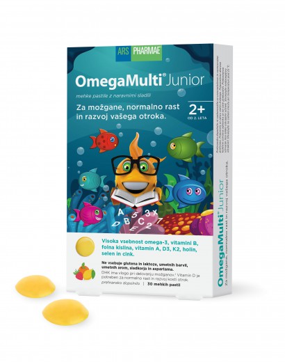 Ars Pharmae, OmegaMulti® Junior, 30 mehkih pastil