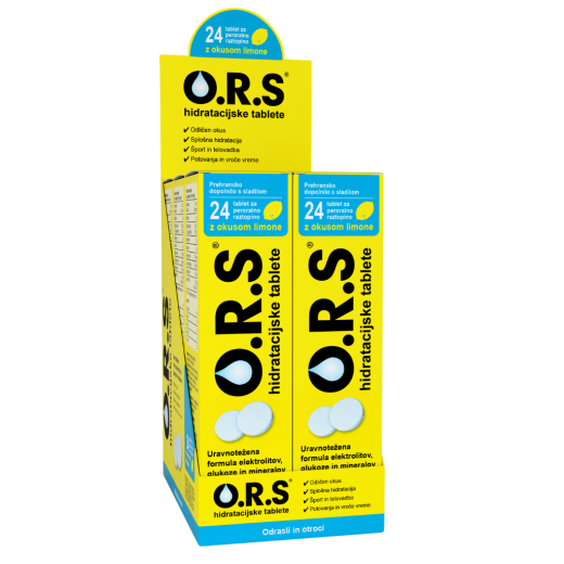 O.R.S. hidratacijske tablete z okusom limone 24X