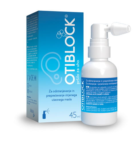 OTIBLOCK® pršilo za uho, 45 mL