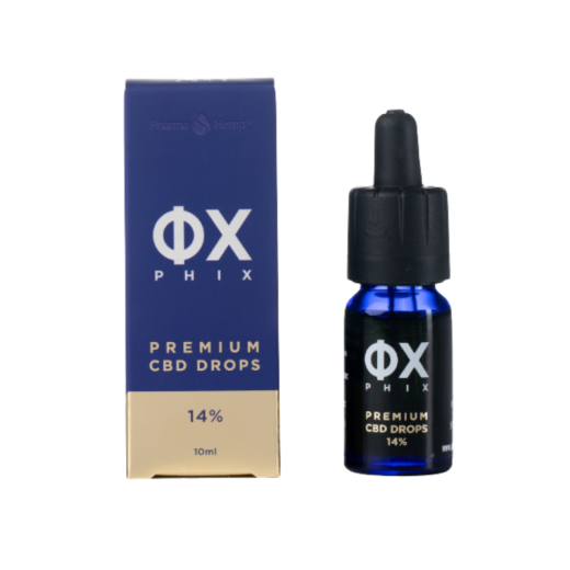 Phix, premium kapljice (14% CBD), 10ml