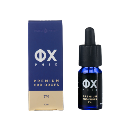 Phix, premium kapljice (7 % CBD), 10ml