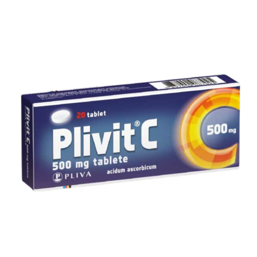 Plivit C 500 mg tablete, 20 tablet