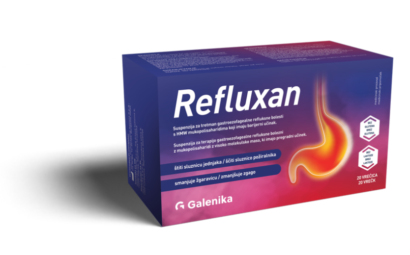 Refluxan, peroralna suspenzija, 20 vrečk