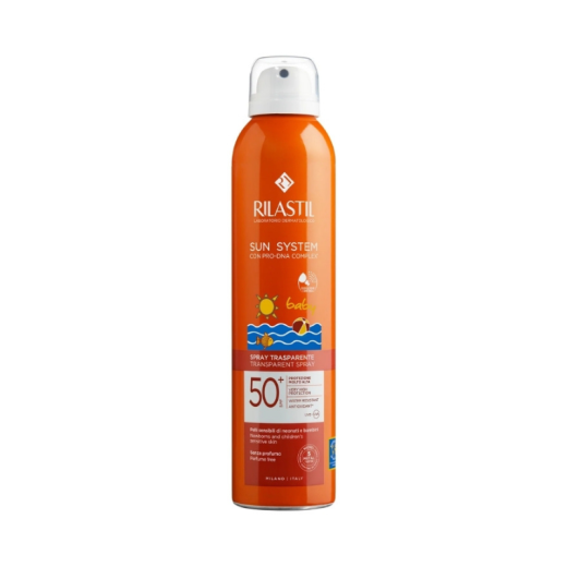 Rilastil, SS Baby Transparent sprej za telo SPF50+, 200 ml