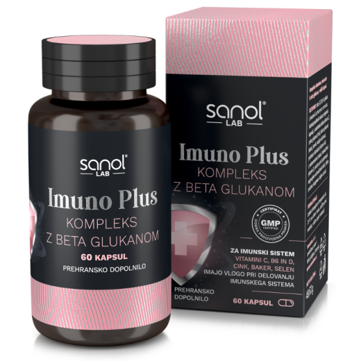 Sanol LAB, Imuno Plus Kompleks z beta glukanom, 60 kapsul