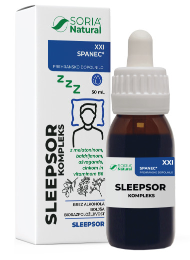 Soria Natural, Sleepsor XXI kompleks kapljice brez alkohola, 50 ml