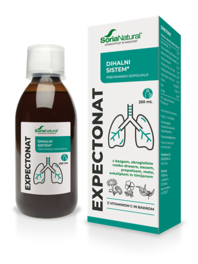 Soria Natural, Expectonat z drosero za dihala, 250 ml