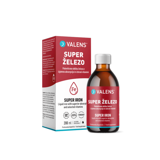 Valens, Super železo tekočina, 200 ml