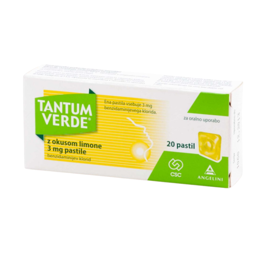 Tantum Verde, z okusom limone 3 mg pastile, 20 pastil