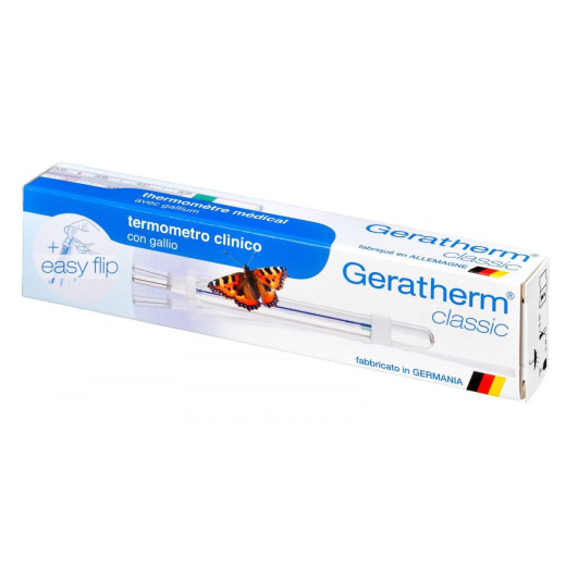 Geratherm Classic, telesni termometer brez Hg, easy flip