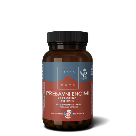 Terranova, Prebavni encimi za rastlinsko prehrano, 50 kapsul