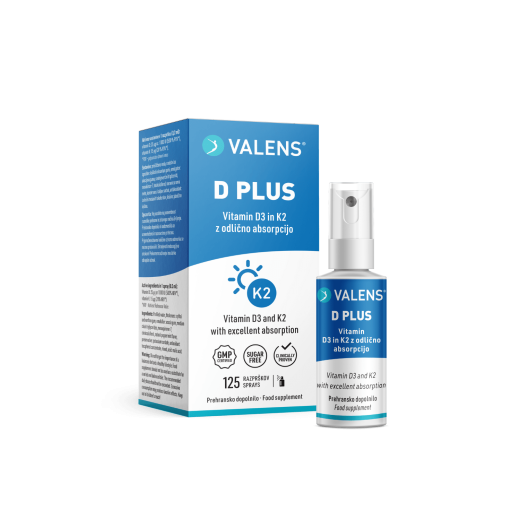 Valens, D 1000 Plus ustno pršilo, 25 ml