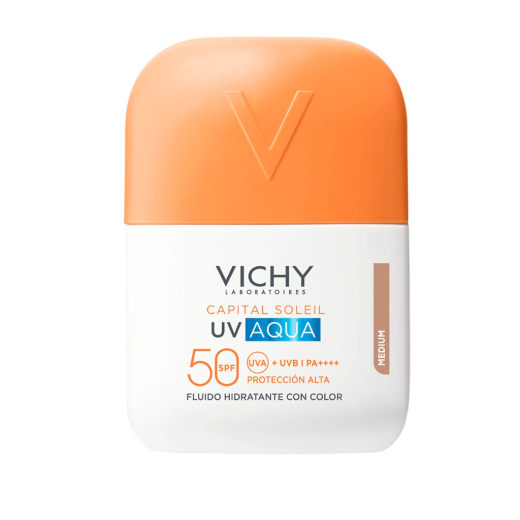 Vichy, CAPITAL SOLEIL UV Aqua medium tonirani vlažilni fluid SPF50 visoka zaščita, 50 ml