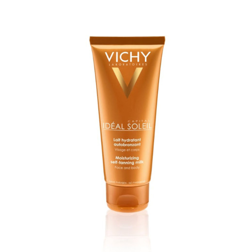 VICHY, CAPITAL SOLEIL Vlažilno mleko za samoporjavitev, obraz in telo, 100 ml