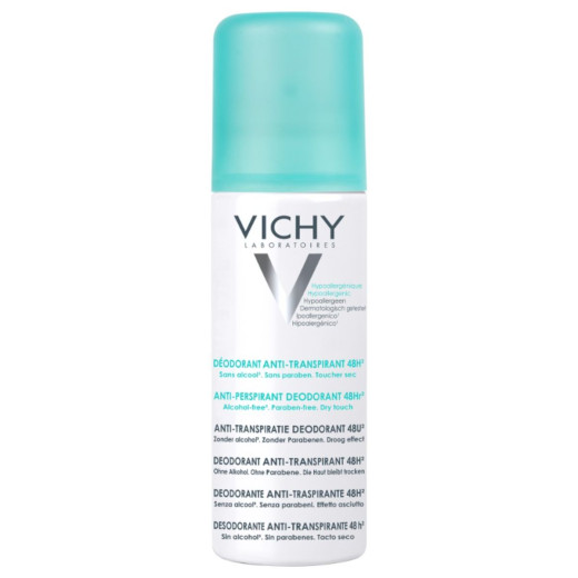 VICHY, DÉODORANT Dezodorant z antiperspirantom v razpršilu pod pritiskom za uravnavanje potenja 48h, 125 ml