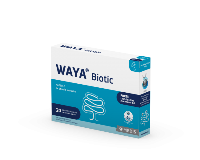 WAYA® Biotic kapsule za odrasle in otroke, 20 kapsul