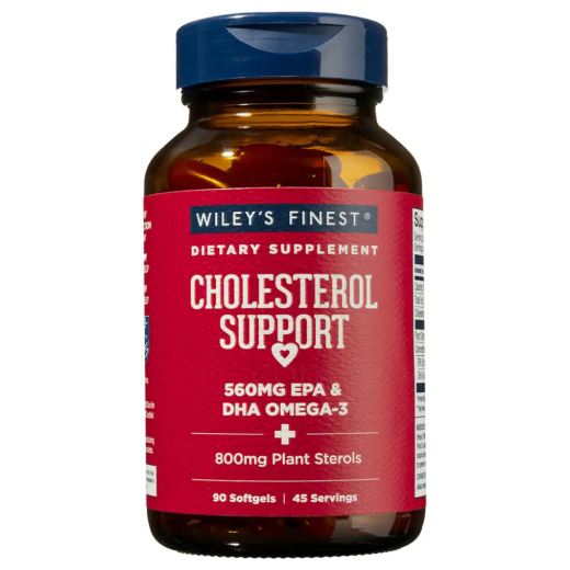 Wiley's Finest, Wild Alaskan fish oil, Cholesterol Support, 90 kapsul