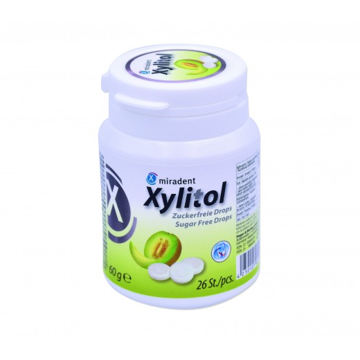 Xylitol pastile brez sladkorja, okus melone, 26 pastil