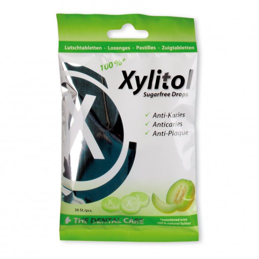 Xylitol pastile brez sladkorja z okusom melone, 26 pastil