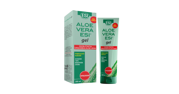 Esi, Aloe vera 100% isti gel, 200 ml - Osebna nega