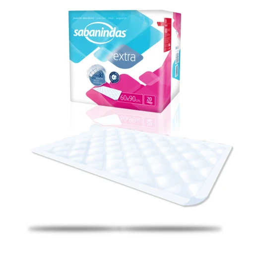 Posteljne podloge Sabanindas Extra 60 x 90 cm, 20kos/zavitek