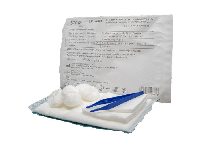 SET PREVEZA ŠT. 3 NETKANA STERILNA, 12 kos