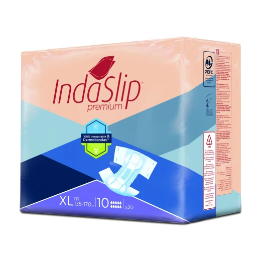 Plenice hlačne Indaslip Premium XL10 - dnevne/nočne, 20 kos/zavitek