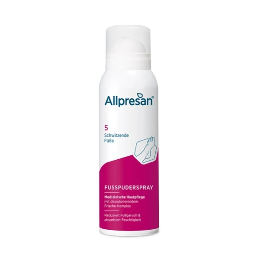 ALLPRESAN 5, puder v spreju za preznojene noge, 125 ml