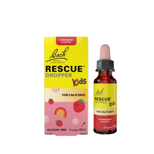 Bach RESCUE® KIDS, kapljice za otroke, okus jagoda, 10ml