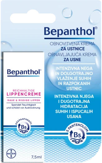 Bepanthol® obnovitvena krema za ustnice, 7,5 ml