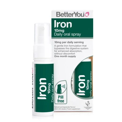 BetterYou, Železo 10 mg, 25 ml