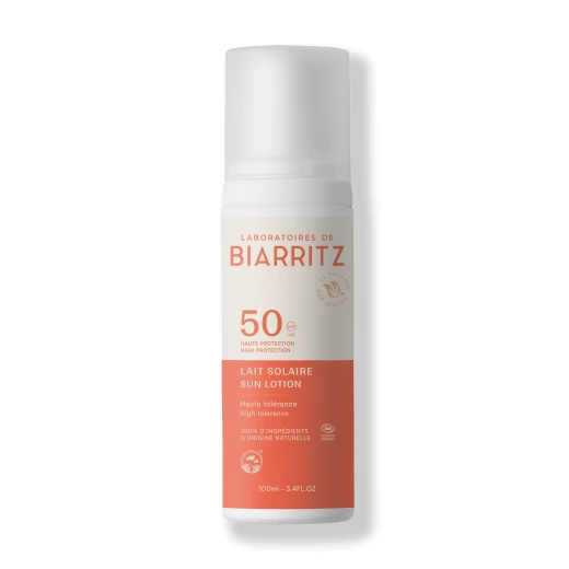 BIARRITZ, Mleko za sončenje BIO, SPF50, 100 ml