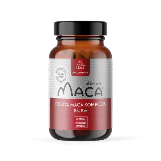 Bioandina, rdeča maca kompleks, 60 kapsul