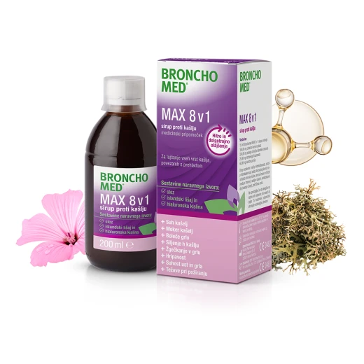 BRONCHOMED MAX 8V1 SIRUP PROTI KAŠLJU, 200 ML