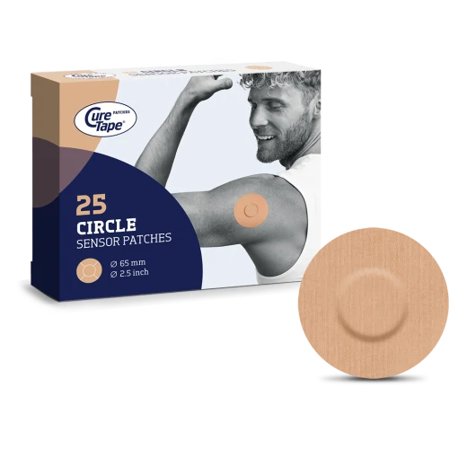 CureTape, obliži za CGM senzorje, 25 obližev