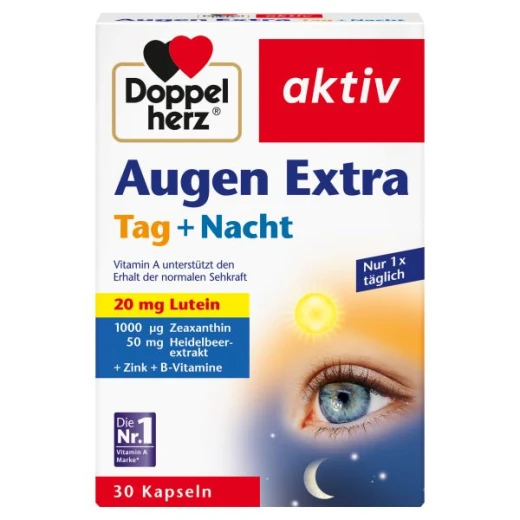 Doppelherz aktiv, OČI (Augen) Ekstra, dan in noč, 30 kapsul