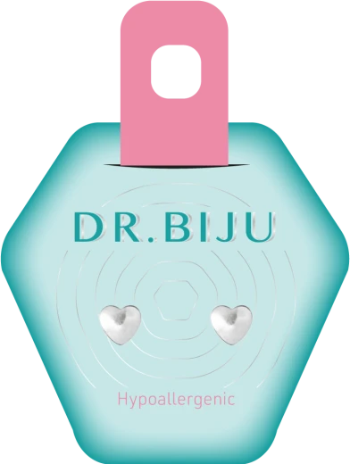 Dr. Biju, Hipoalergeni uhani Hearth White Bronze