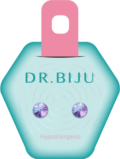 Dr. Biju, Hipoalergeni uhani Rivolo Vitral Light