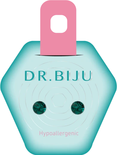Dr. Biju, Hipoalergeni uhani Xiri Emerald