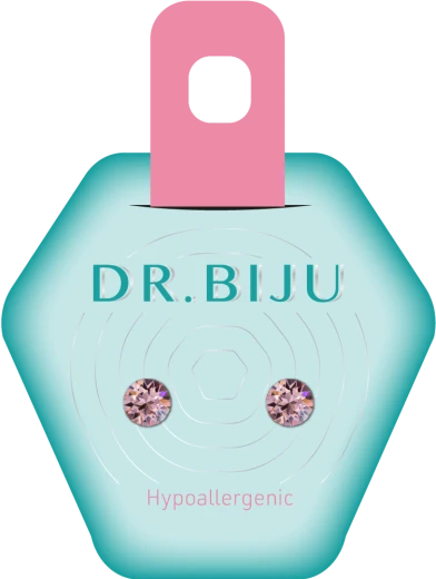Dr. Biju, Hipoalergeni uhani Xiri Light Rose