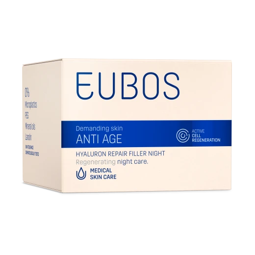 Eubos, anti age hyaluron repair filler night, 50 ml