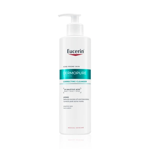 Eucerin, DermoPURE Clinical obnovitveni čistilni gel, 400 ml