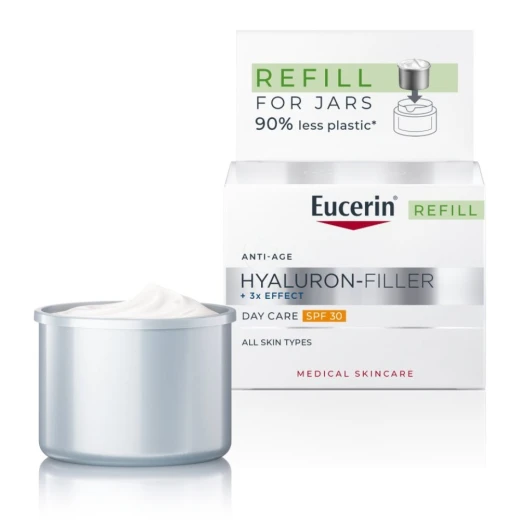 Eucerin, Hyaluron-Filler dnevna krema za vse tipe kože z ZF30, 50 ml (REFILL)