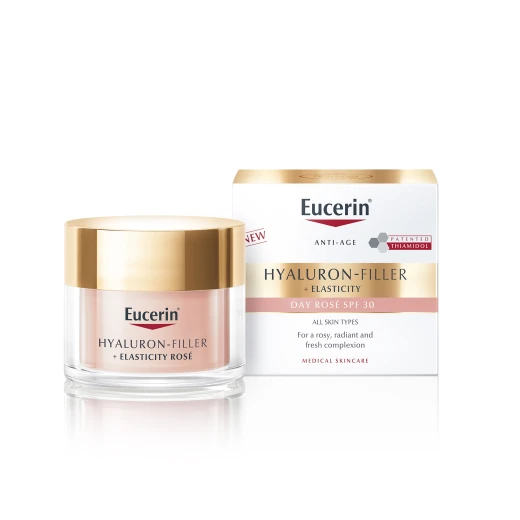 Eucerin, Hyaluron-Filler + Elasticity Rosé dnevna krema ZF30, 50 ml