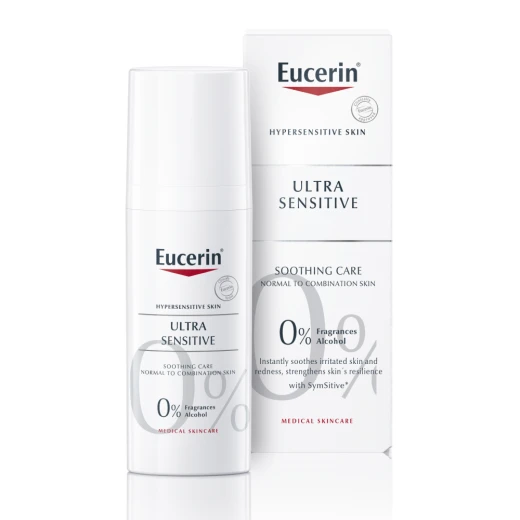 Eucerin, UltraSENSITIVE fluid za normalno do mešano kožo, 50 ml