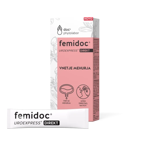 Femidoc, uro express direkt, 10 vrečk 2g D - manoza
